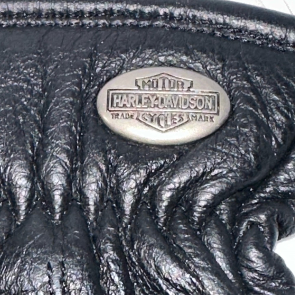 Harley-Davidson Black Leather Riding Gloves Women’s Lg